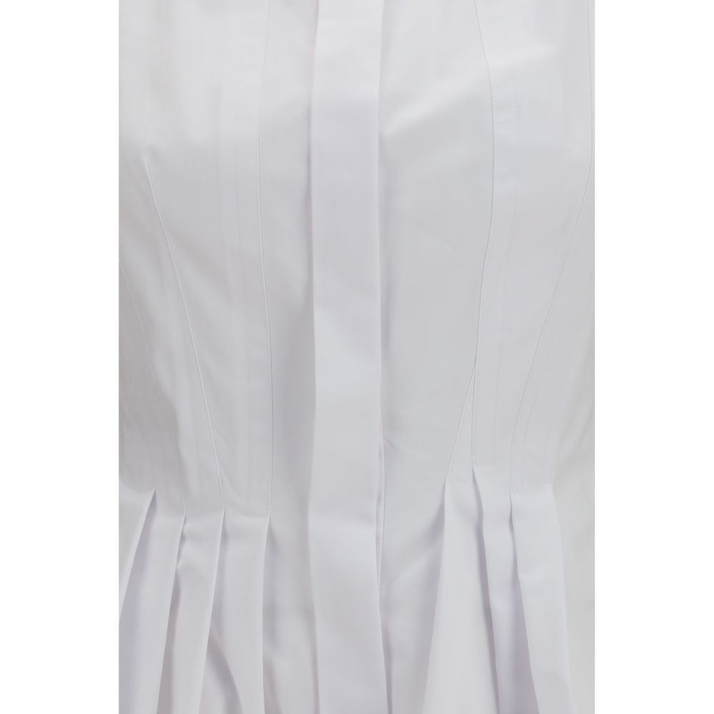 Shirt by Max Mara for women in cotton white features an polished silhouette, showcasing a sophisticated and detail for a truly polished finish.