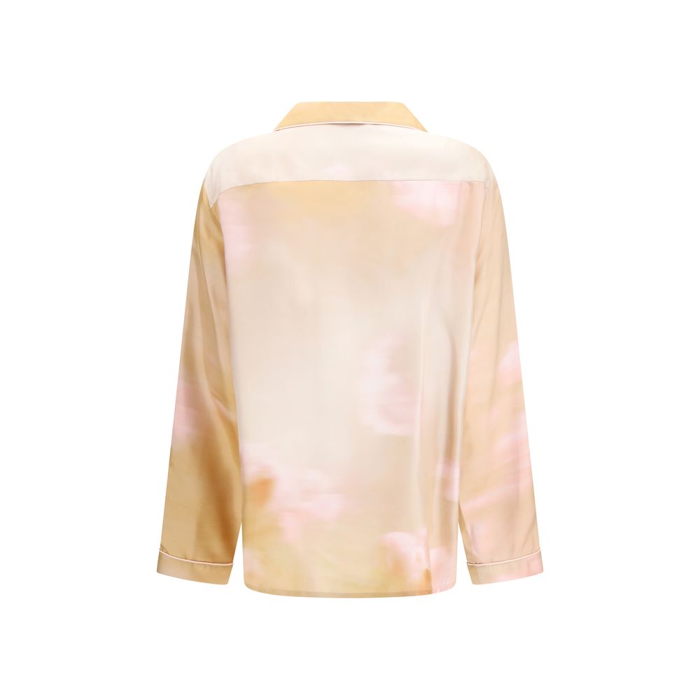 Shirt by Fabiana Filippi for women in silk twill multicolor, pink, patterned, floral & print, featuring a nuanced and nuanced for a sophisticated finish.