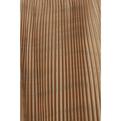 Skirt by Fabiana Filippi for women in calf leather & polyester beige showcases a dramatic silhouette, artfully capturing the essence of the Women's Pleated Calf Leather & Polyester Midi Skirt in a dramatic midi cut for a refined look.