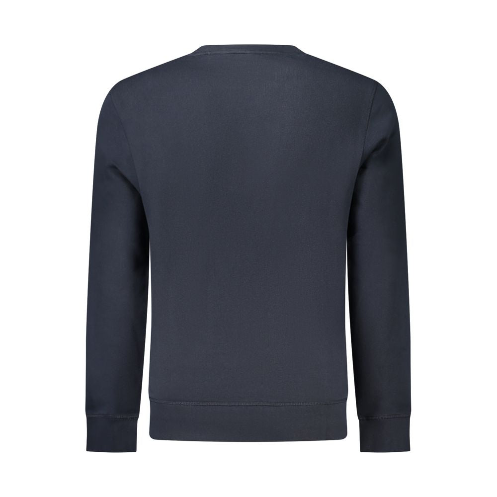 Sweatshirt by Hugo Boss for men in cotton blue features an exquisite silhouette, showcasing and crew neckline details for a exquisite look.