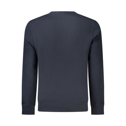 Sweatshirt by Hugo Boss for men in cotton blue features an exquisite silhouette, showcasing and crew neckline details for a exquisite look.