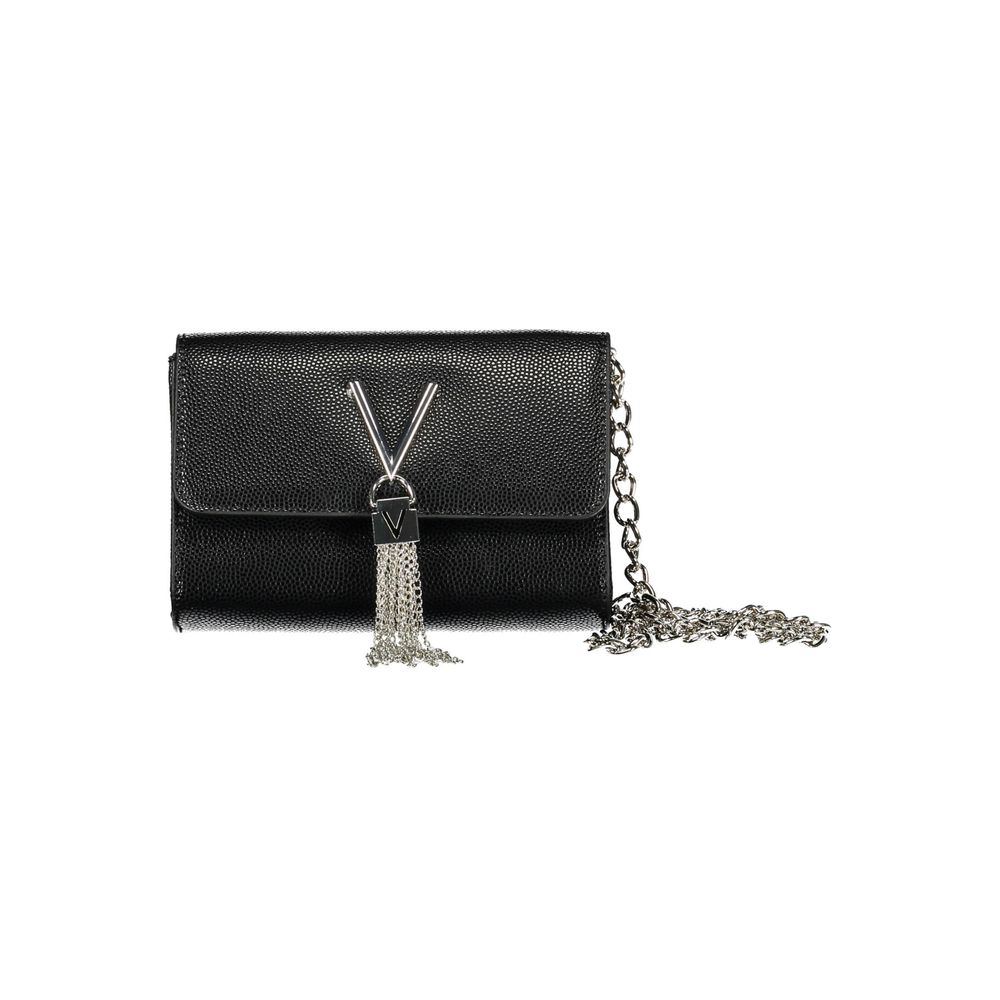 Handbag by Mario Valentino for women in polyurethane black features a exquisite silhouette, showcasing a secure zipper & magnetic and exquisite internal-pockets with versatile handle for a exquisite finish.