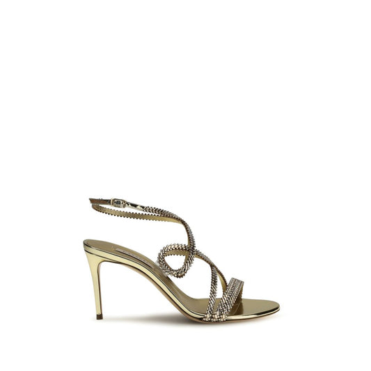 Stiletto Sandals by Casadei for women in bos taurus calf leather & rhinestone gold features an statuesque Icon Women's Bos Taurus Calf Leather & Rhinestone Stiletto Sandals silhouette with a refined stiletto and elegant .
