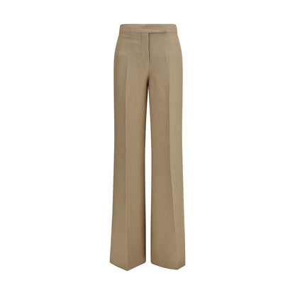 Palazzo Pants by Max Mara for women in linen beige features a refined silhouette with a refined regular-fit & wide, defined by a and a refined long for a refined finish.