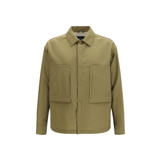 Overcoat by LAMINAR for men in polyamide bicolour features a cosy chic silhouette, artfully detailed with a sophisticated and premium pockets for a cosy chic finish.