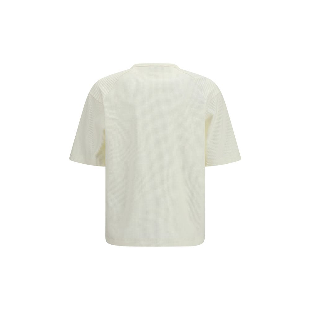 T-Shirt by LAMINAR for men in cotton polyester white features an edgy silhouette, meticulously detailed with a sophisticated and crew neckline for a truly edgy finish.
