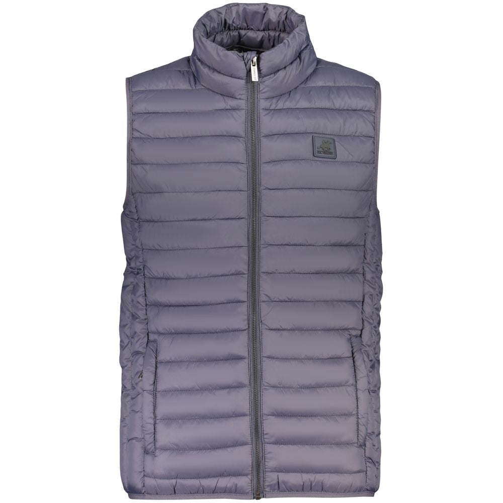 Vest by U.S. Grand Polo for men in polyamide polyester & cotton beige, blue & print features an on trend silhouette, showcasing a sophisticated and premium pockets for a truly on trend finish.