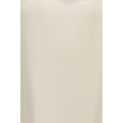 Blouse by Fabiana Filippi for women in silk acetate beige & natural, featuring a nuanced and nuanced for a sophisticated finish.