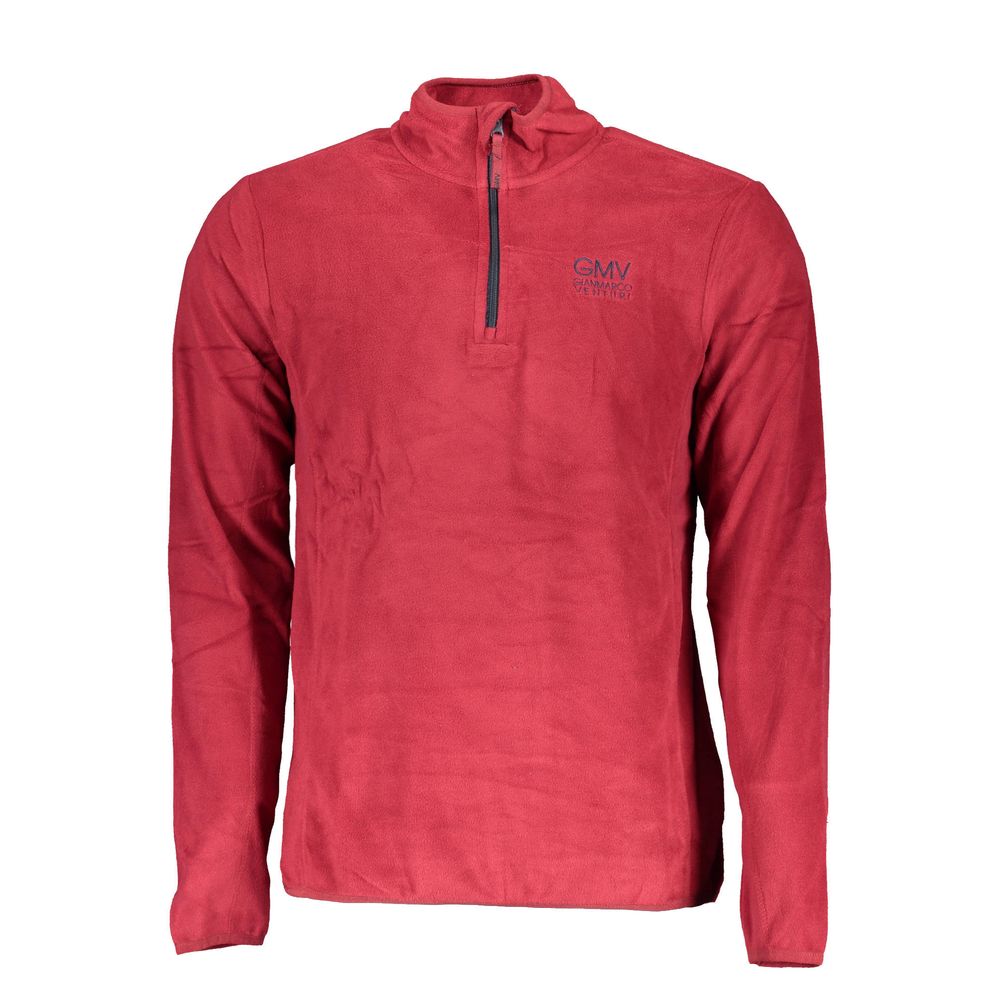Sweatshirt by Gianmarco Venturi for men in polyester red features an enviable silhouette, showcasing a premium and refined for a truly enviable finish.
