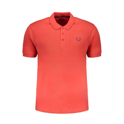 Polo Shirt by Gianmarco Venturi for men in cotton red presents a distinguished silhouette, showcasing a sophisticated and distinguished for a truly distinguished finish.