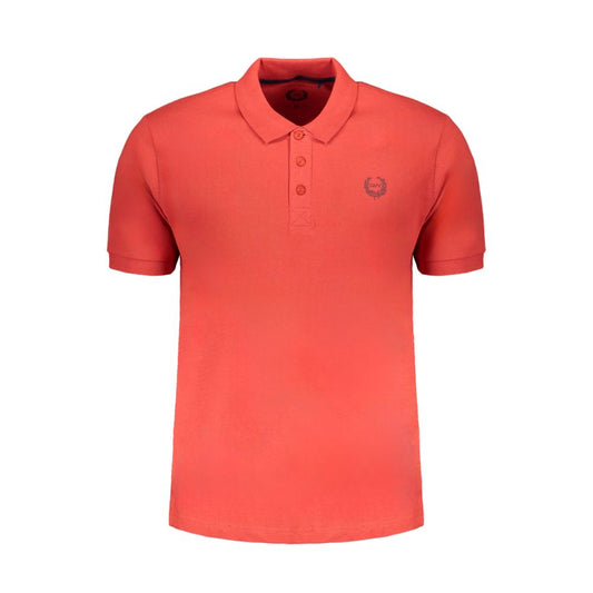 Polo Shirt by Gianmarco Venturi for men in cotton red presents a distinguished silhouette, showcasing a sophisticated and distinguished for a truly distinguished finish.