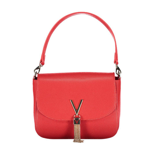 Handbag by Mario Valentino for women in polyurethane red features an refined silhouette, showcasing a secure zipper & magnetic, ample , and versatile handle for a sophisticated refined aesthetic.