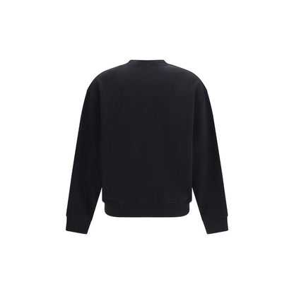 Sweatshirt by Palm Angels for men in stretch cotton black & print features an provocated silhouette, detailed with a provocated and a refined crew neckline for a sophisticated aesthetic.