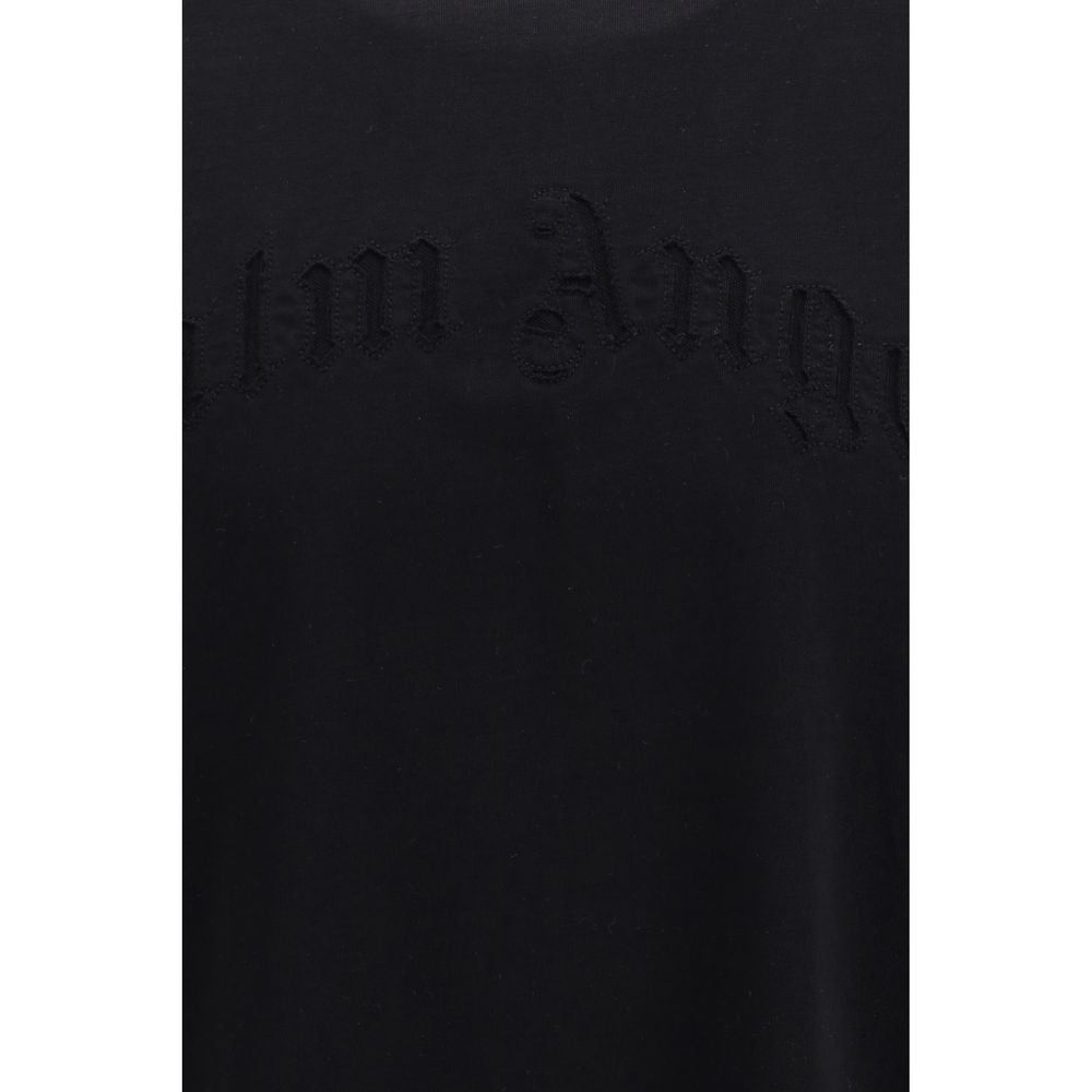 Activewear T-Shirt by Palm Angels for men in cotton black features an contemporary design with , a length, and a contemporary .
