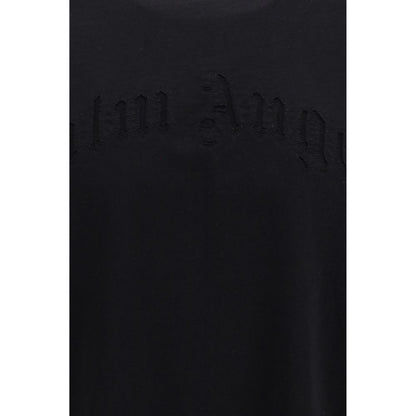 Activewear T-Shirt by Palm Angels for men in cotton black features an contemporary design with , a length, and a contemporary .