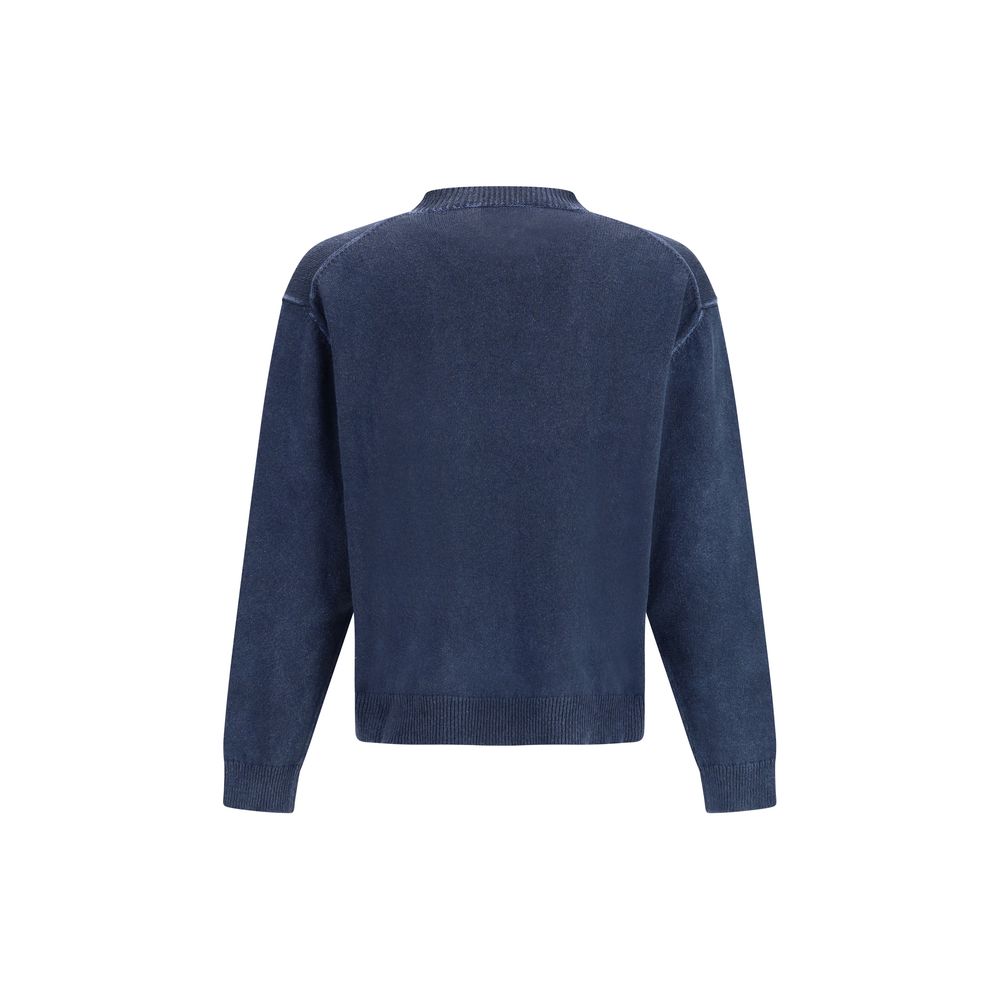 Sweatshirt by Dsquared² for men in cotton polyester blue features an enviable silhouette, showcasing a premium and refined crew neckline for a truly enviable finish.