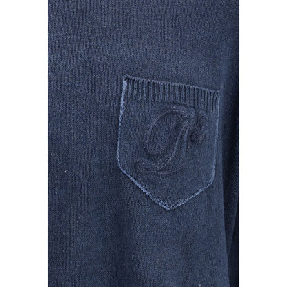 Sweatshirt by Dsquared² for men in cotton polyester blue features an provocated silhouette, detailed with a provocated and a refined for a sophisticated aesthetic.