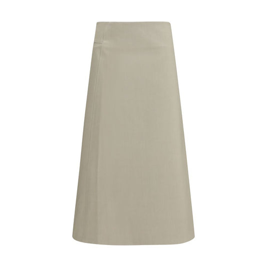 Skirt by RIER for women in cotton bicolour showcases a dramatic silhouette, artfully capturing the essence of the Women's Wrap Cotton Skirt in a dramatic cut for a refined look.