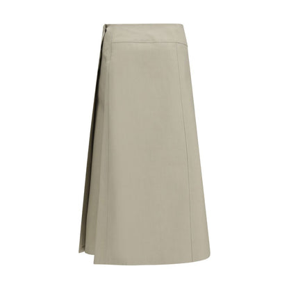 Skirt by RIER for women in cotton bicolour features a contoured silhouette from the Women's Wrap Cotton Skirt collection, characterized by its contoured for a contoured finish.
