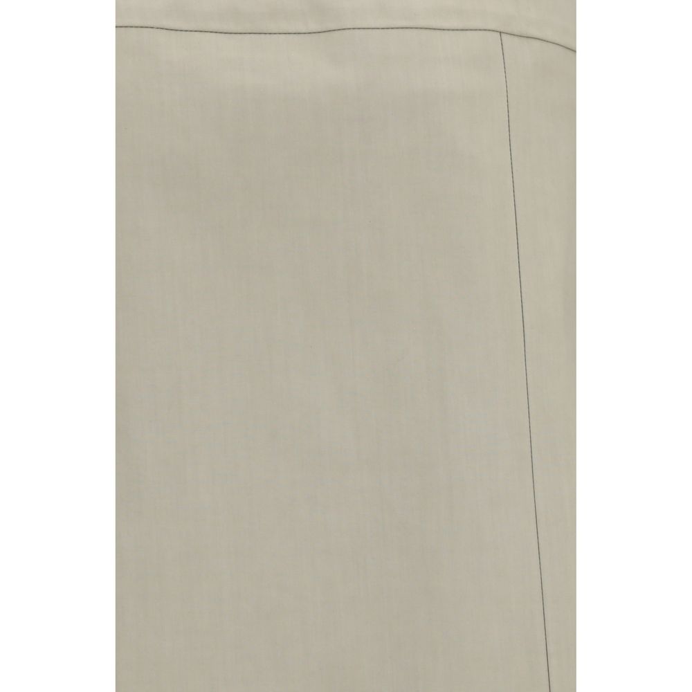 Skirt by RIER for women in cotton bicolour features an tailored silhouette, artfully capturing the essence of Women's Wrap Cotton Skirt in a sophisticated .