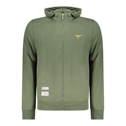 Sweatshirt by Accademia Militare for men in cotton green presents a smart casual silhouette, featuring a smart casual and for a sophisticated look.