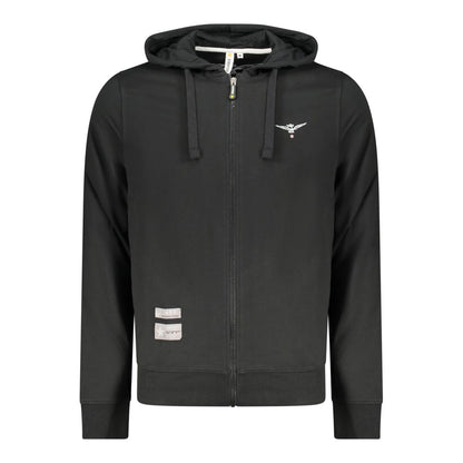 Sweatshirt by Accademia Militare for men in cotton black features an provocated silhouette, detailed with a provocated and a refined for a sophisticated aesthetic.