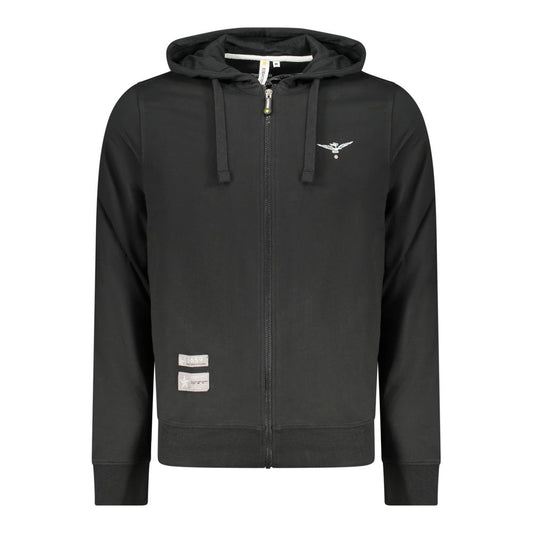 Sweatshirt by Accademia Militare for men in cotton black features an provocated silhouette, detailed with a provocated and a refined for a sophisticated aesthetic.