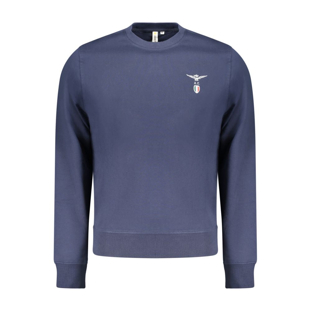 Sweatshirt by Accademia Militare for men in cotton blue features an exquisite silhouette, showcasing and details for a exquisite look.