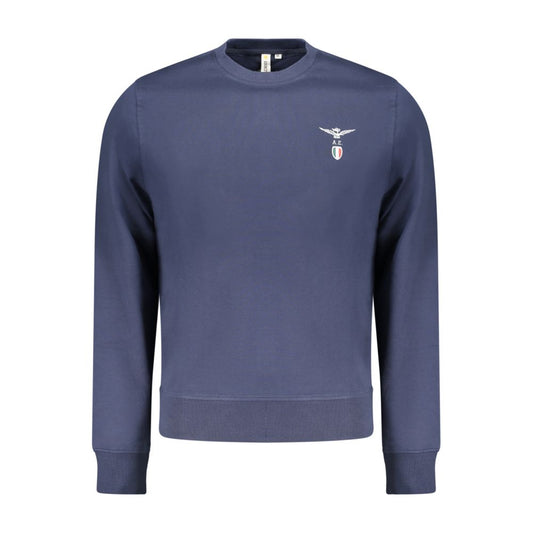 Sweatshirt by Accademia Militare for men in cotton blue features an exquisite silhouette, showcasing and details for a exquisite look.