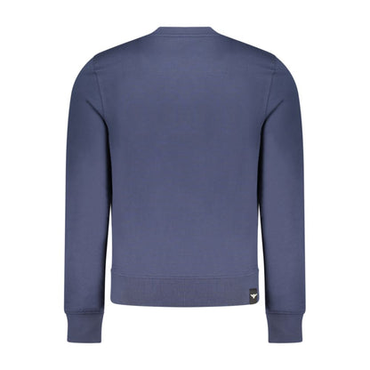 Sweatshirt by Accademia Militare for men in cotton blue presents a smart casual silhouette, featuring a smart casual and for a sophisticated look.