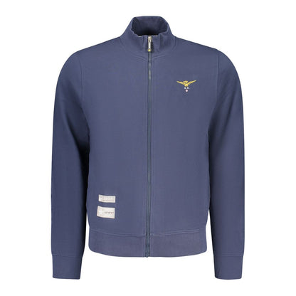 Sweatshirt by Accademia Militare for men in cotton blue features an provocated silhouette, detailed with a provocated and a refined for a sophisticated aesthetic.
