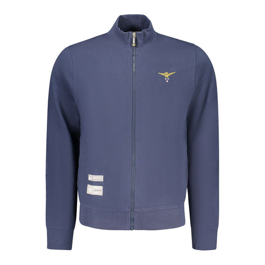 Sweatshirt by Accademia Militare for men in cotton blue features an provocated silhouette, detailed with a provocated and a refined for a sophisticated aesthetic.