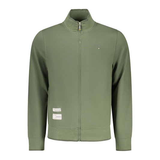 Sweatshirt by Accademia Militare for men in cotton green showcases a slouchy chic silhouette, artfully detailed with a slouchy chic and for a slouchy chic finish.
