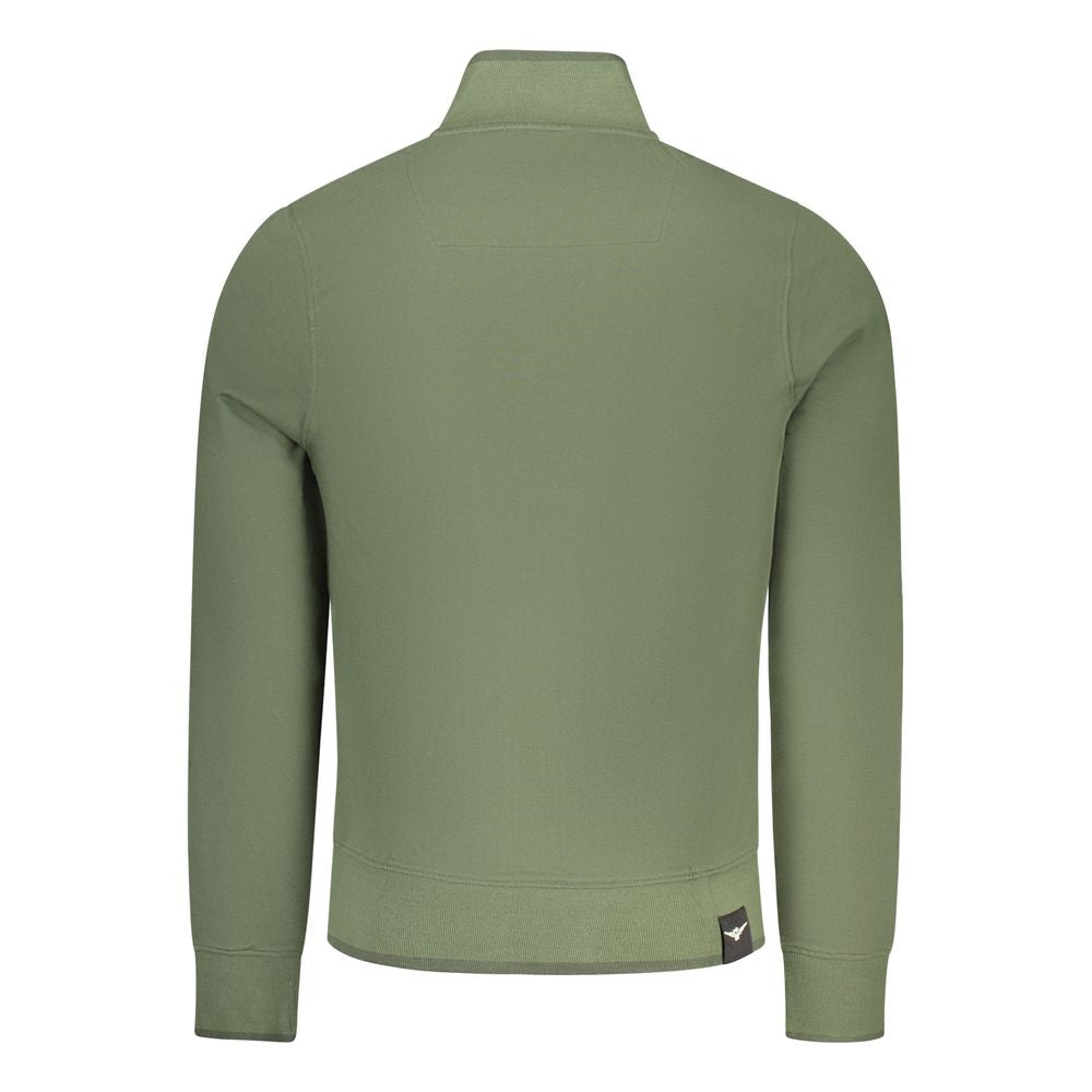 Sweatshirt by Accademia Militare for men in cotton green features an provocated silhouette, detailed with a provocated and a refined for a sophisticated aesthetic.