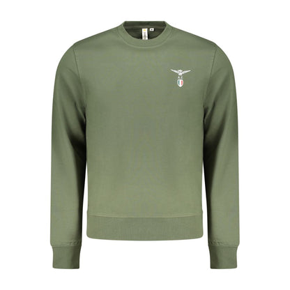 Sweatshirt by Accademia Militare for men in cotton green presents a smart casual silhouette, featuring a smart casual and for a sophisticated look.