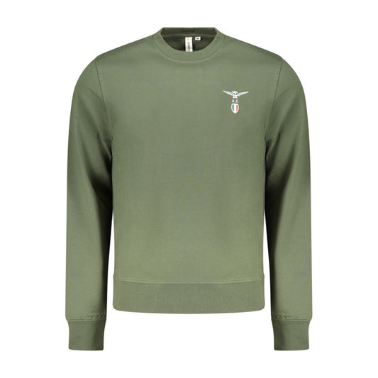 Sweatshirt by Accademia Militare for men in cotton green presents a smart casual silhouette, featuring a smart casual and for a sophisticated look.