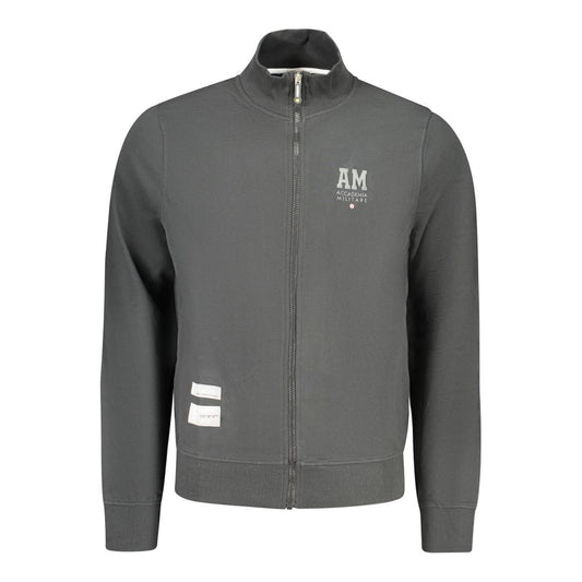 Sweatshirt by Accademia Militare for men in cotton black features an provocated silhouette, detailed with a provocated and a refined for a sophisticated aesthetic.