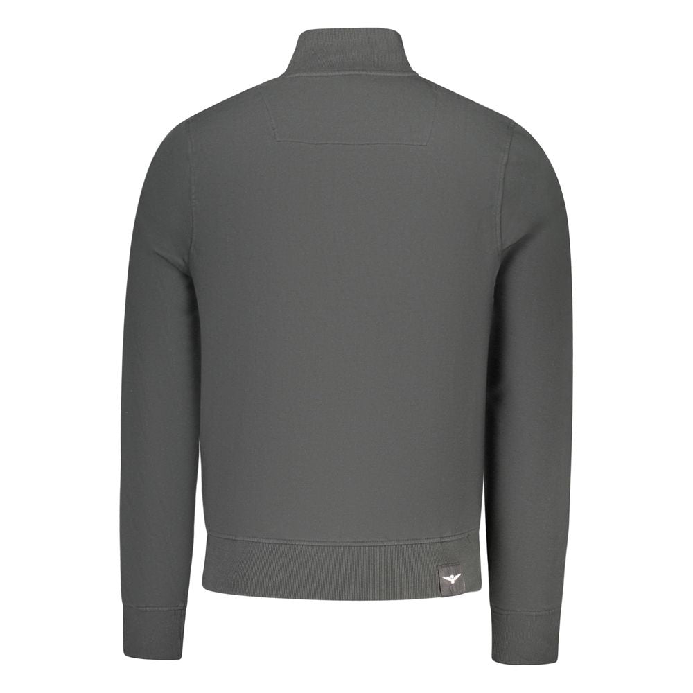 Sweatshirt by Accademia Militare for men in cotton black features an enviable silhouette, showcasing a premium and refined for a truly enviable finish.
