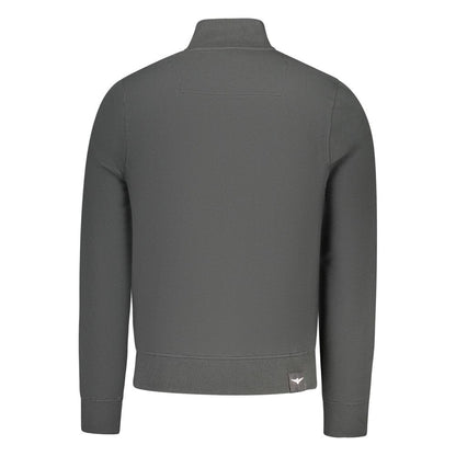 Sweatshirt by Accademia Militare for men in cotton black features an enviable silhouette, showcasing a premium and refined for a truly enviable finish.