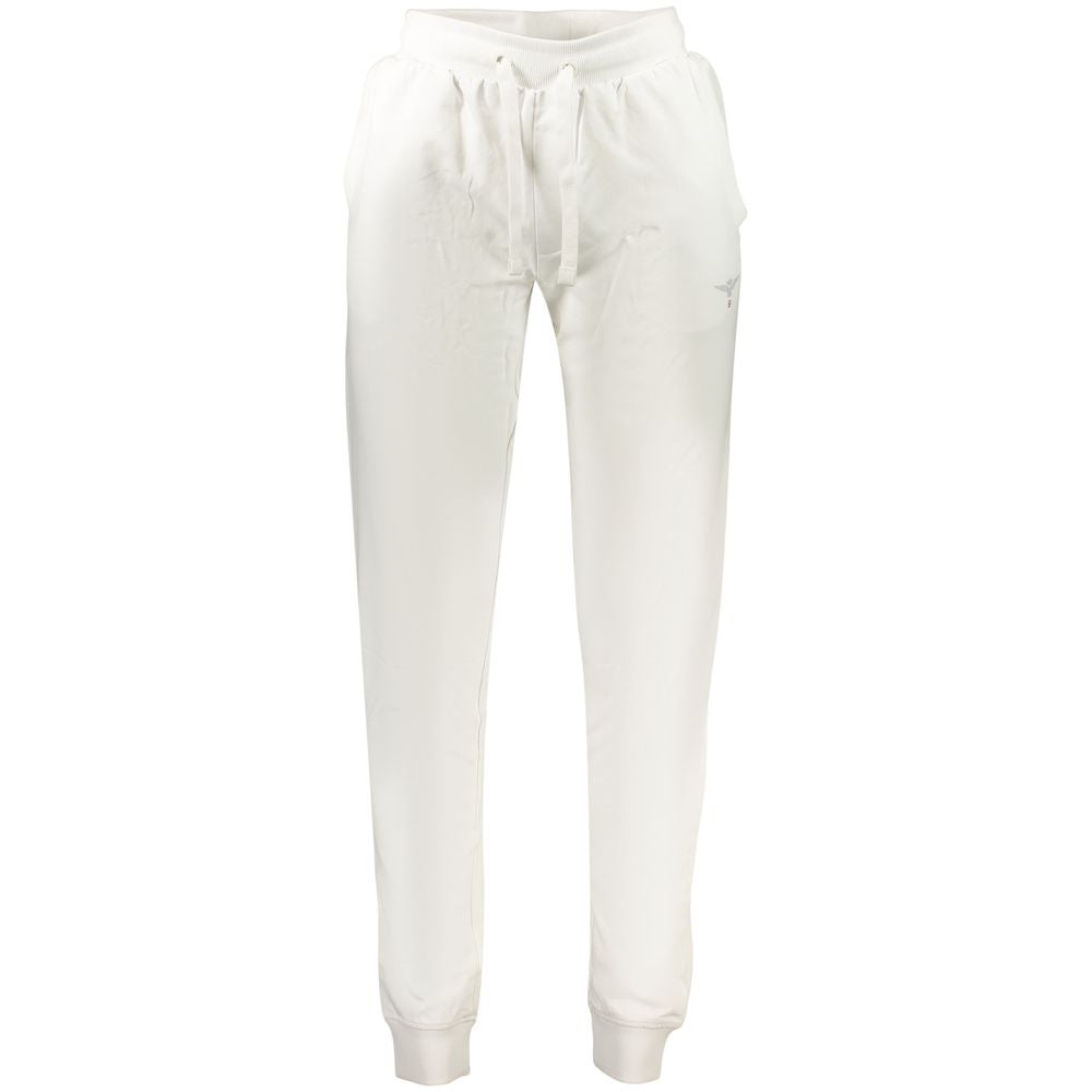 Jogger Sweatpants by Accademia Militare for men in cotton white features an sporty with a and long, showcasing sporty .