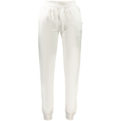 Jogger Sweatpants by Accademia Militare for men in cotton white features an sporty with a and long, showcasing sporty .