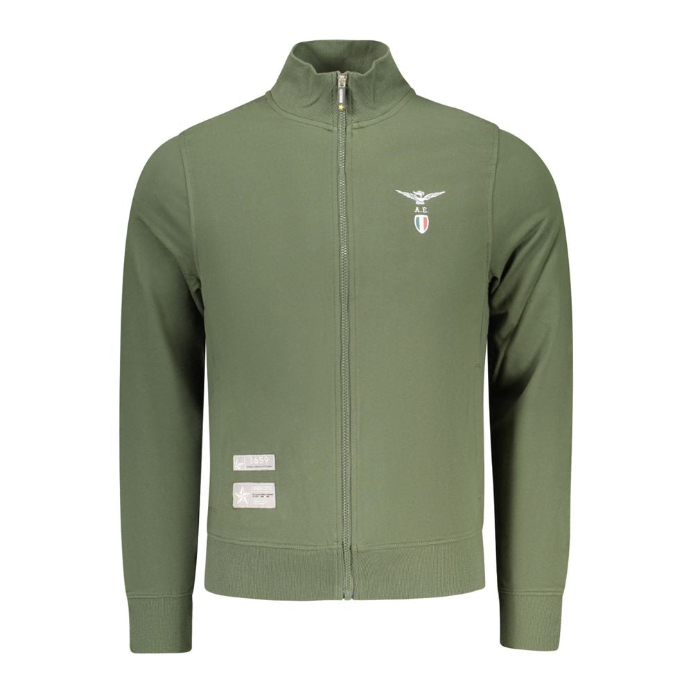 Sweatshirt by Accademia Militare for men in cotton green features a unrivaled silhouette with a refined and unrivaled detailing for a sophisticated look.