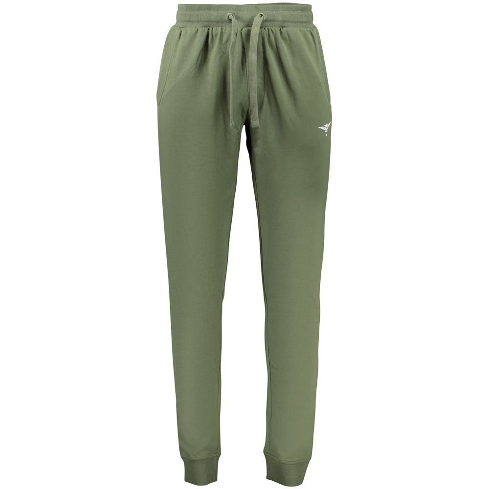 Jogger Sweatpants by Accademia Militare for men in cotton green features an kinetic and long with a , showcasing high-performance for an kinetic look.