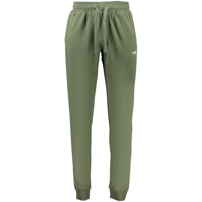 Jogger Sweatpants by Accademia Militare for men in cotton green features an kinetic and long with a , showcasing high-performance for an kinetic look.