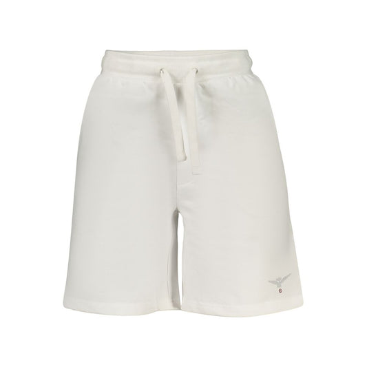 Activewear Shorts by Accademia Militare for men in cotton white features an ergonomic with , highlighting a ergonomic and short for a premium, high-performance look.