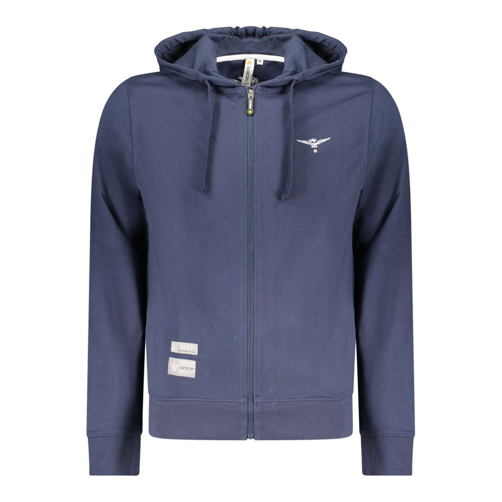 Sweatshirt by Accademia Militare for men in cotton blue features a unrivaled silhouette with a refined and unrivaled detailing for a sophisticated look.