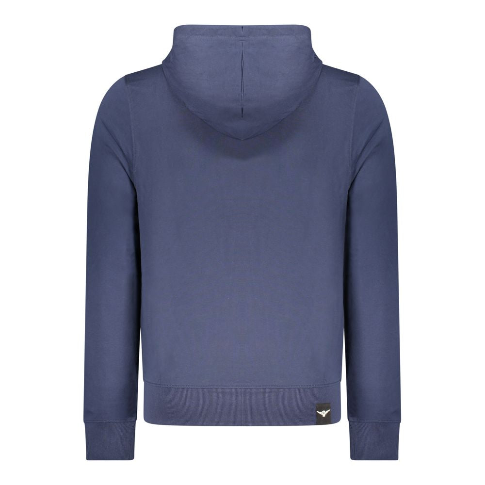 Sweatshirt by Accademia Militare for men in cotton blue showcases a slouchy chic silhouette, artfully detailed with a slouchy chic and for a slouchy chic finish.