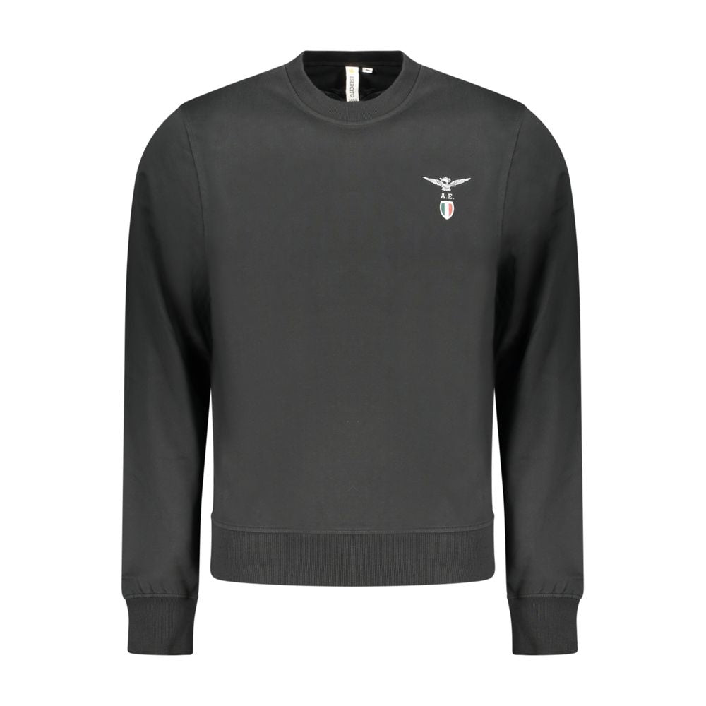 Sweatshirt by Accademia Militare for men in cotton black features an exquisite silhouette, showcasing and details for a exquisite look.
