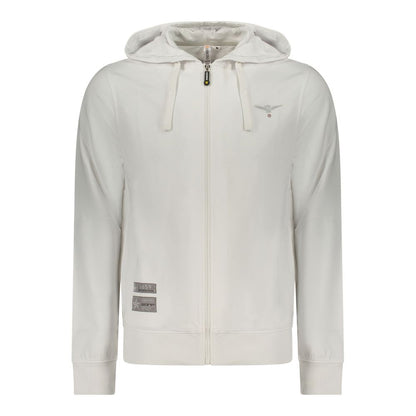 Sweatshirt by Accademia Militare for men in cotton white features an provocated silhouette, detailed with a provocated and a refined for a sophisticated aesthetic.