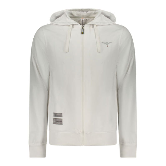 Sweatshirt by Accademia Militare for men in cotton white features an provocated silhouette, detailed with a provocated and a refined for a sophisticated aesthetic.